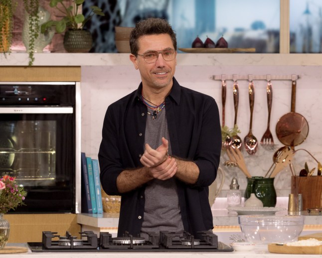 Editorial use only Mandatory Credit: Photo by Ken McKay/ITV/REX/Shutterstock (13767089q) Gino D'Acampo 'This Morning' TV show, London, UK - 14 Feb 2023