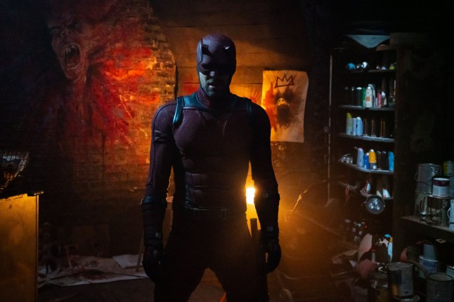 Daredevil/Matt Murdock (Charlie Cox) in Marvel Television's DAREDEVIL: BORN AGAIN, exclusively on Disney+. Photo by Giovanni Rufino. ?? 2024 MARVEL.