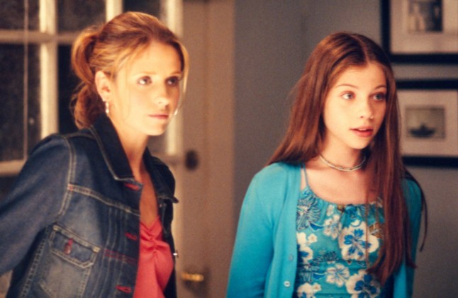 Mandatory credit: TM & ? 20th Century Fox. No Merchandising. Editorial Use Only. No Book or TV usage without prior permission from Shutterstock Editorial Mandatory Credit: Photo by 20thCentFox/Everett/REX/Shutterstock (14500002k) BUFFY THE VAMPIRE SLAYER, from left: Sarah Michelle Gellar, Michelle Trachtenberg, (Season 5, premiered Sep. 26, 2000), 1997-2003. photo: Richard Cartwright / TM and Copyright ? 20th Century Fox Film Corp. All rights reserved. / Courtesy Everett Collection Buffy the Vampire Slayer - 26 Sep 2000