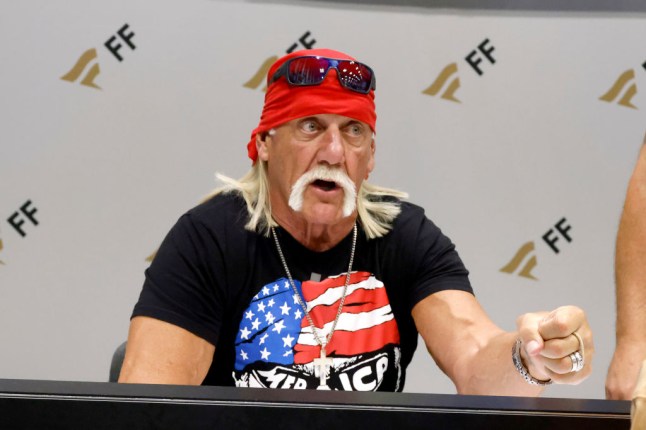 Hulk Hogan speaking at Fanatics Fest NYC 2024