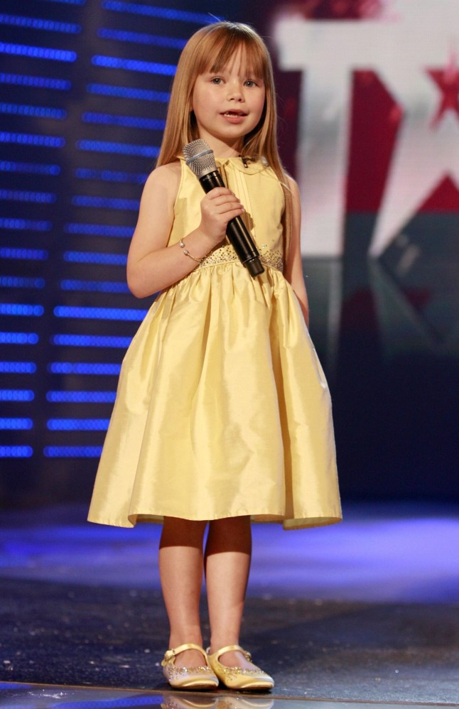 Editorial use only. No book publishing Mandatory Credit: Photo by Ken McKay/Shutterstock (671336bg) Connie Talbot 'Britain's Got Talent' TV programme, London, Britain - 17 Jun 2007