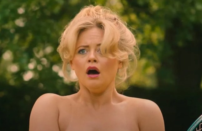 Jilly Cooper?s racy novel Rivals has been reborn as an even steamier TV show, pictured star Emily Atack ?as Sarah Stratton in nude tennis clash