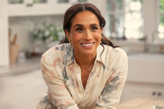 With Love, Meghan. Meghan, Duchess of Sussex in episode 108 of With Love, Meghan. Cr. Jake Rosenberg/Netflix ?? 2025