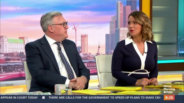 Ed Balls and Susanna Reid on Good Morning Britain (Picture: ITV)