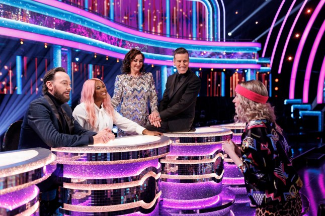 For use in UK, Ireland or Benelux countries only BBC handout photo of (left to right) Craig Revel Horwood, Motsi Mabuse, Shirley Ballas, Anton Du Beke, and Rachel Parris. Comedians Russell Kane and Rachel Parris will become part of the Strictly Come Dancing professional cast in a new Red Nose Day sketch.The show is on Friday March 21 from 7pm on BBC One and BBC iplayer. NOTE TO EDITORS: Not for use more than 21 days after issue. You may use this picture without charge only for the purpose of publicising or reporting on current BBC programming, personnel or other BBC output or activity within 21 days of issue. Any use after that time MUST be cleared through BBC Picture Publicity. Please credit the image to the BBC and any named photographer or independent programme maker, as described in the caption. Issue date: Wednesday March 12, 2025. PA Photo. See PA story SHOWBIZ ComicRelief. Photo credit should read: Jordan Mansfield/PA Wire