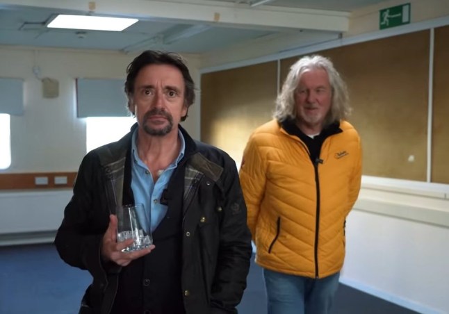 Richard Hammond and James May inside the former Top Gear production office
