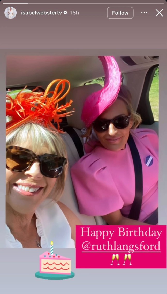 Ruth Langsford and Isabel Webster