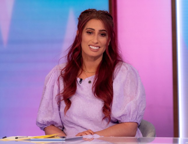Editorial use only Mandatory Credit: Photo by Ken McKay/ITV/REX/Shutterstock (13110168q) Stacey Solomon 'Loose Women' TV show, London, UK - 19 Aug 2022