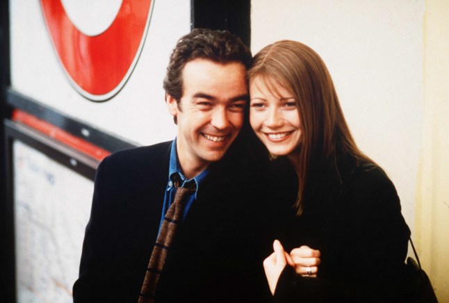Editorial use only. No book cover usage. Mandatory Credit: Photo by Alex Bailey/Paramount/Miramax/Intermedia/Kobal/REX/Shutterstock (5880654e) John Hannah, Gwyneth Paltrow Sliding Doors - 1997 Director: Peter Howitt Paramount/Miramax/Intermedia USA/UK Film Portrait Drama Pile & face