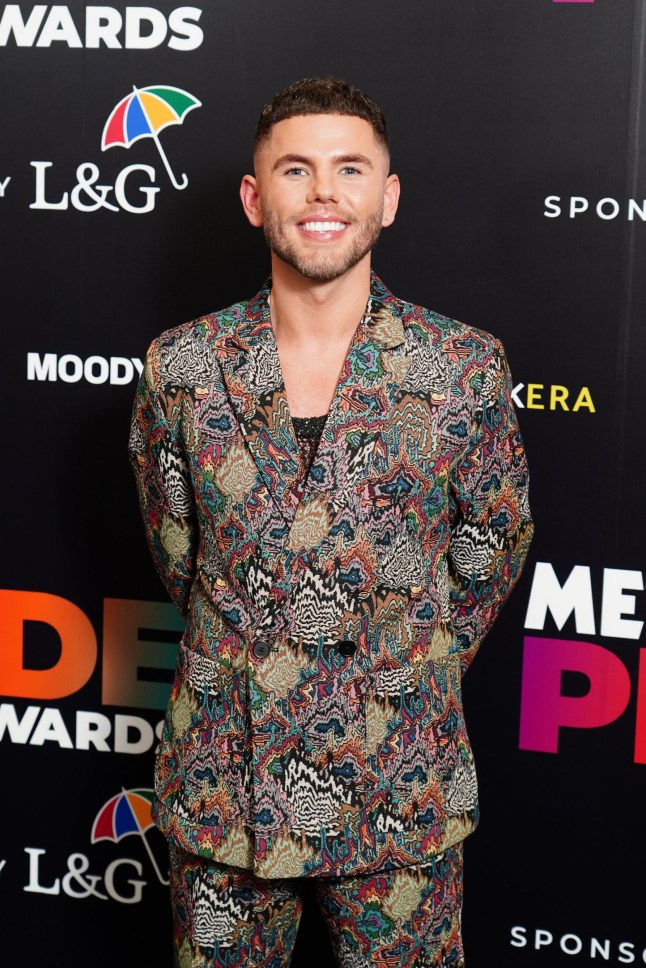 Dean McCullough attends the Metro Pride Awards at The Grand Connaught Rooms, in Holborn, London. Picture date: Wednesday February 26, 2025. PA Photo. See PA story SHOWBIZ Pride. Photo credit should read: Ian West/PA Wire