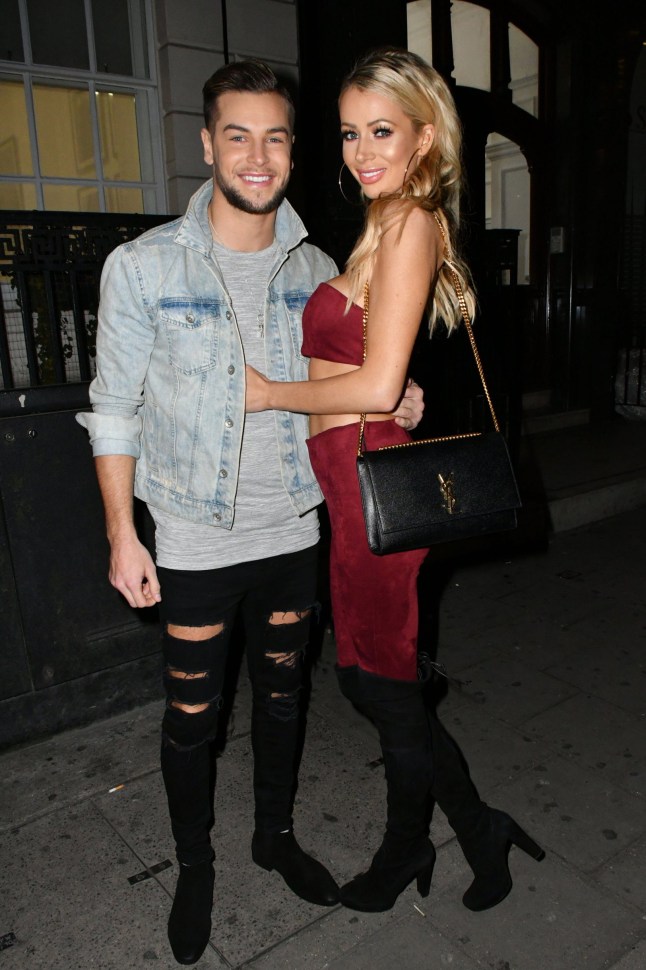 Mandatory Credit: Photo by Nils Jorgensen/Shutterstock (9263221ak) Chris Hughes, Olivia Attwood Pia Mia x In The Style collaboration launch party, London, UK - 06 Dec 2017 Pia Mia x In The Style collaboration launch party with a performance from Pia Mia for new single Off My Feet and other hits, at Tape London.