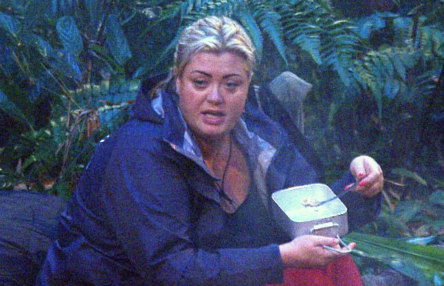 Editorial use only Mandatory Credit: Photo by REX/Shutterstock (4255002ak) Gemma Collins has her first meal at Croc Creek Main Camp 'I'm A Celebrity...Get Me Out Of Here!' TV Programme, Australia - 19 Nov 2014